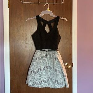 black and white cute dress